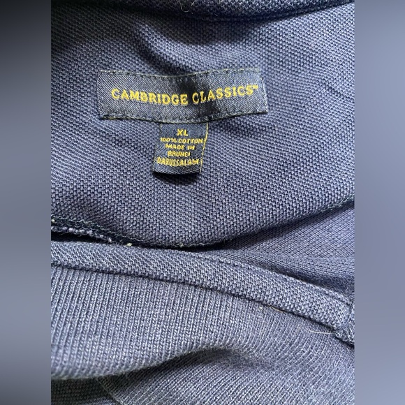 Cambridge Classics Polo Shirt Mens Size XLarge blue Heavy Cotton Short Sleeve - Picture 4 of 5